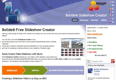 Freeware Slideshow Creator. Create MKV/AVI/WMV video slideshow with your photo | 1-MegaAulas - Ferramentas Educativas WEB 2.0 | Scoop.it
