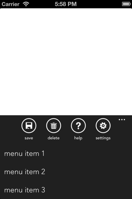 CommandMaster is designed as an iOS port of Windows Phone 8's App Bar | Develop and Tip | Scoop.it