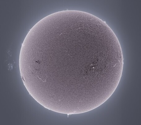 The sun in hydrogen alpha light - photographed from the backyard | Amazing Science | Scoop.it