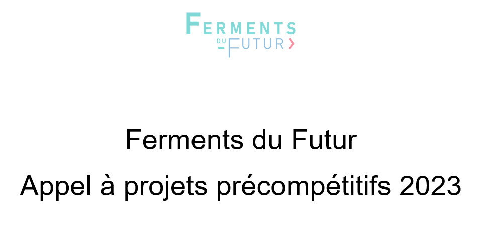 Ferments Du Futur Appel Projets Pr E