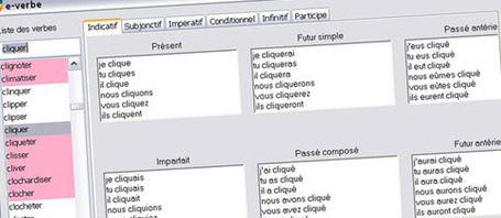 Conjugaison de dix mille verbes en fran&ccedil;ais avec e-verbe | TICE & FLE | Scoop.it