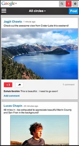 Nouveau design pour Google+ sur Mobile | R&eacute;f&eacute;rencement internet | Scoop.it