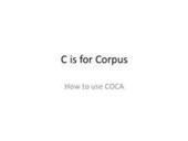C is for Corpus | ELT Training | Scoop.it