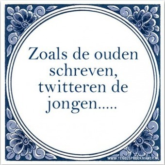 Zoals de ouden schreven, twitteren de jongen&hellip;. | Warempel | ICT Education | Scoop.it