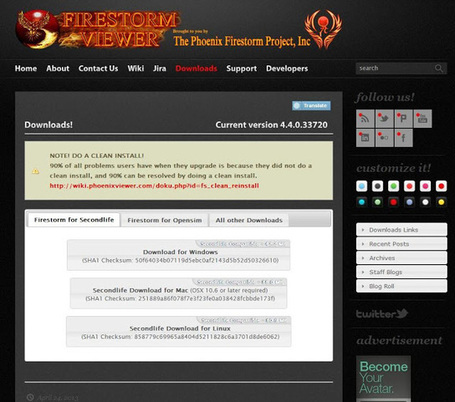 Ola Nordmann Goes West: Step by step guide to installing the Firestorm Viewer | Logicamp | Scoop.it