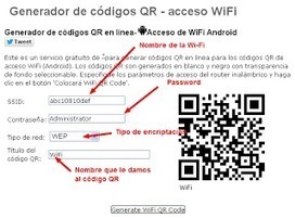 En la nube TIC: Generar c&oacute;digo QR para acceso a Wi-Fi (Android) | Las TIC en el aula de ELE | Scoop.it