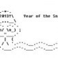 Year of the Snake New Year ASCII Text Art | ASCII Art | Scoop.it