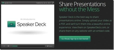 Upload PDF Files To Share Them As Presentations With Speaker Deck | PowerPoint Presentation | Educatief Internet | Scoop.it