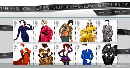 Royal Mail Great British Fashion Stamps - Dexigner | TENDENCE! | Scoop.it