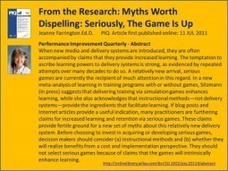 Seriously, The Game Is Up &ndash; What Does the Research Say About Serious&nbsp;Games? | Clinical Simulation | Scoop.it