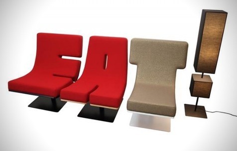 Fauteuil Typographie par Tabisso | w3sh magazine