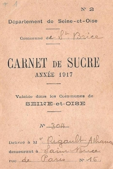 Une source peu commune : un carnet de rationnement du sucre | La Gazette des anc&ecirc;tres | Scoop.it