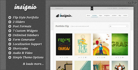 Insignio - Flip Creative Portfolio Wordpress Theme | Premium Wordpress Themes | Scoop.it