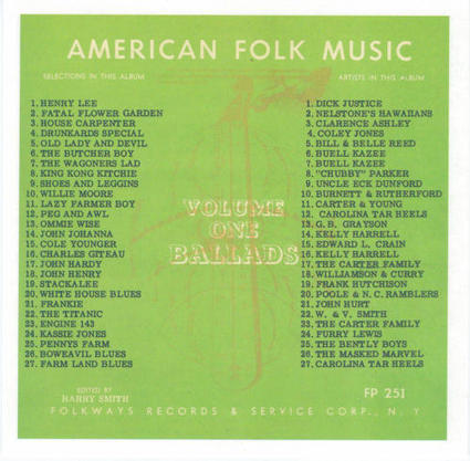 earls psychedelic garden: Anthology of American Folk Music Vol 1 | American Crossroads | Scoop.it