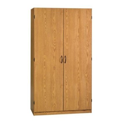 Oak Home or Office Storage Cabinet Organizer – Coat Closet/Wardrobe Unit Guide