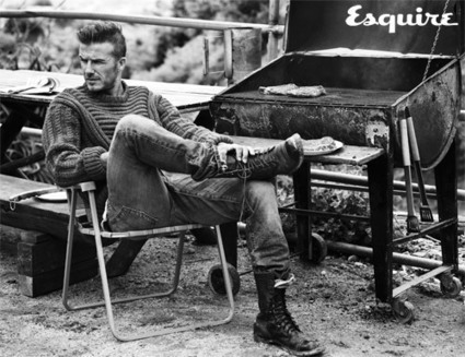 Beckham Esquire on David Beckham Wearing Plaid Shirt On September Issue Of Esquire Uk