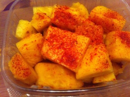 Awesome Mexican Snacks: Pi&ntilde;a con Tajin&hellip; Like a lot of it! | mexicanismos | Scoop.it