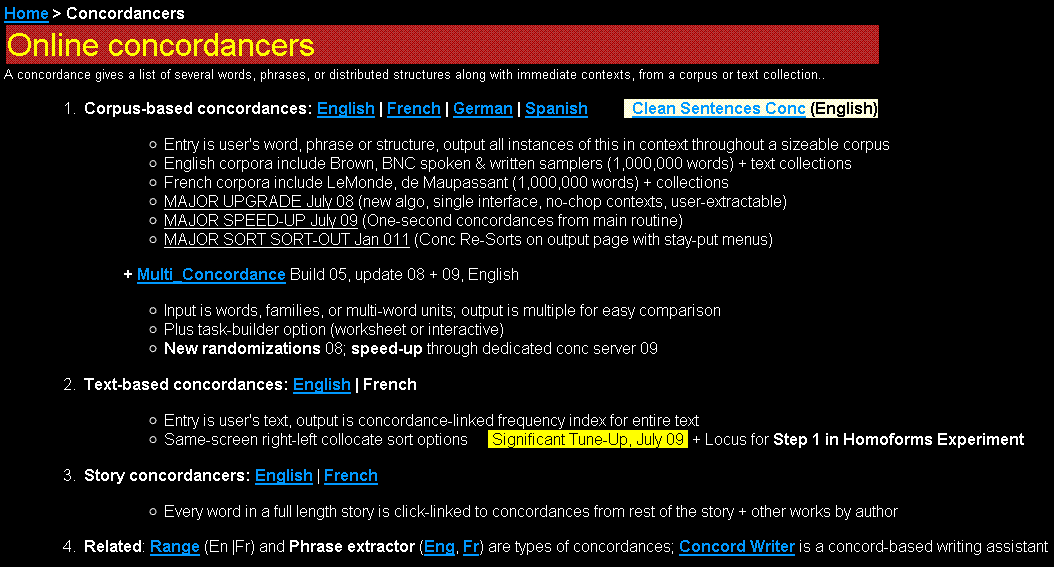 CONCORDANCE HOME | Collocations.Corpora.Concordancers. | Scoop.it