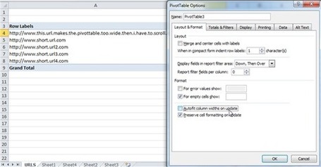Quick Trick:  Resizing column widths in pivot tables | Excel Easy | Scoop.it