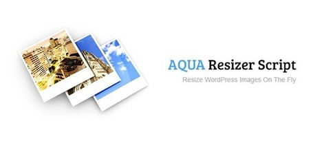 Resize WordPress Images On The Fly With Aqua Resizer | Axxcom | Scoop.it