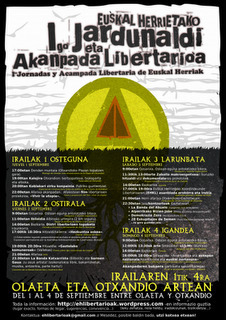 Acampada Libertaria en Olaeta - Otxandio 1, 2, 3 y 4 de Sept | Arriaga Egunkaria | Scoop.it