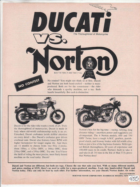 Ductalk | History DejaView | Vintage Ducati - Norton Ad | Ductalk | Scoop.it