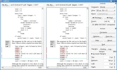 DiffPDF is used to compare two PDF files&mdash;textually or visually. | Cool Online Tools for Surveyors | Scoop.it