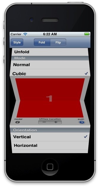 MPFoldTransition is a set of classes to add folding-style transitions to iOS 5 projects. | Tecnolog&iacute;as Mobile | Scoop.it