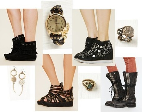 Tea with Grace: Jewelry and shoes from Free People; studs, gold and fringing galore | Grace's Fashion Picks | Scoop.it