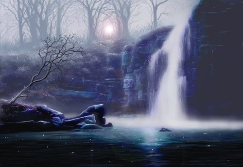 Lynfalls By Mark Lupo Fantasy Art Galleries At Epilogue Net Fantasy And Sci Fi At Their Best Funk Sanctum Back Room