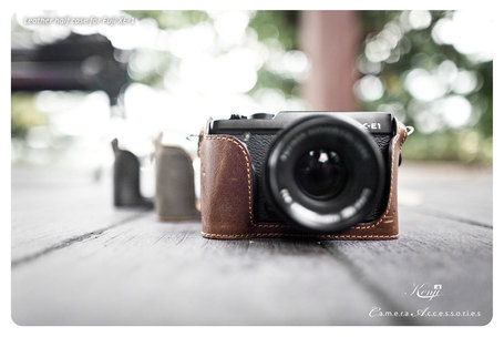 Kenji Leather Half Case for Fujifilm X-E1 | Kenji Leather | Fuji X-Pro1 | Scoop.it
