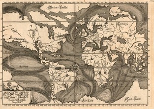 Las más antiguas representaciones cartográficas de las corrientes marinas