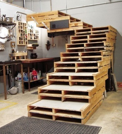 Pallet stairs  1001 Pallets  1001 Pallets ide