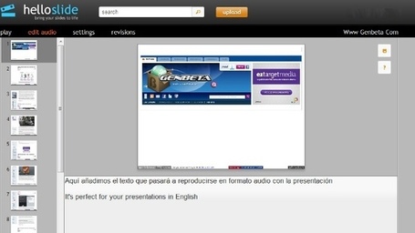 HelloSlide, un interesante servicio para a&ntilde;adir voz a tus diapositivas | #REDXXI | EduM&aacute;laga TIC | Scoop.it
