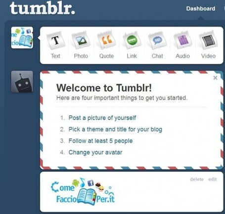 Tumblr l'arte del microblogging | Come Faccio Per | servizi gratuiti | Scoop.it