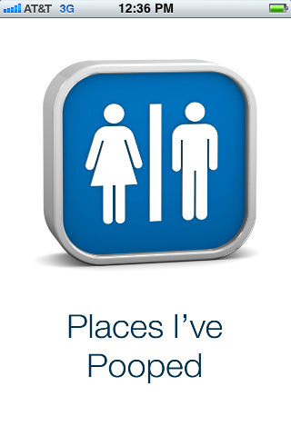 Places I've Pooped for iPhone 3G, iPhone 3GS, iPhone 4, iPhone 4S, iPad Wi-Fi + 3G and iPad 2 Wi-Fi + 3G on the iTunes App Store | Geotechnobabble | Scoop.it