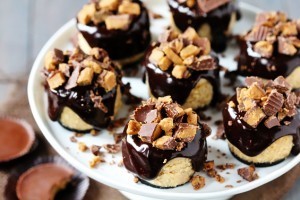 Reece's Peanut Butter Chocolate Mini Cheesecakes | gimme some oven | Delicious Desserts and Dessert Recipes | Scoop.it