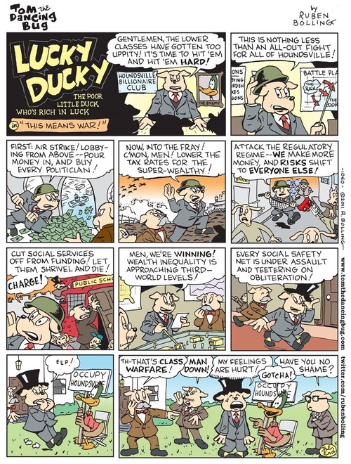 Tom The Dancing Bug In Which Lucky Ducky And The Houndsville 99 Declare Class Warfare 0314