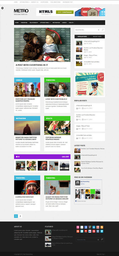 Wordpress Metro Style Themes