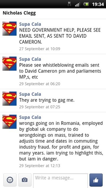 DISCLOSURE MADE TO NICHOLAS CLEGG MP, TWITTER, FACEBOOK, LBC RADIO,  EMAIL. | SUPACALA1, INDUSTRIAL FRAUD WHISTLE-BLOWER | Scoop.it
