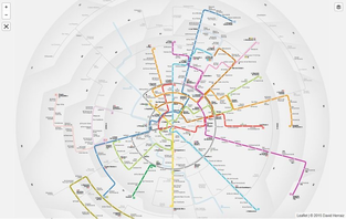 Un atractivo, y no oficial, plano del metro y ferrocarril de Madrid, gracias a madridxpress