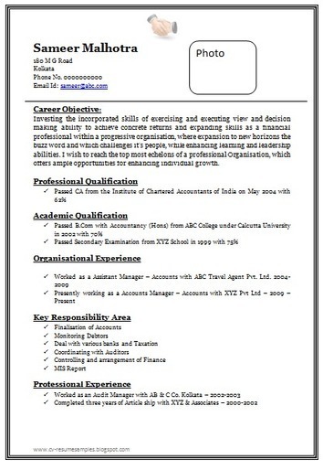 Accountant Resume Format Doc Over 10000 CV and Resume Samples with Free Download: Professional Chartered Accountant Resume Sample Doc