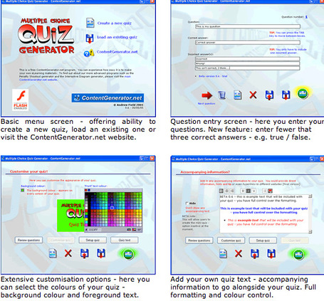 Multiple Choice Generator - ContentGenerator.net - create your own Educational Flash games | Integrating Technology in World Languages | Scoop.it