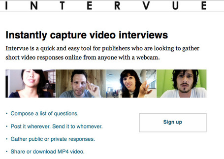 Intervue: instantly capture video interviews | Create, Innovate & Evaluate in Higher Education | Scoop.it