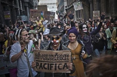 Indignados protest over Capitalism - Rome | Demotix.com | International Agora of Rome | Scoop.it