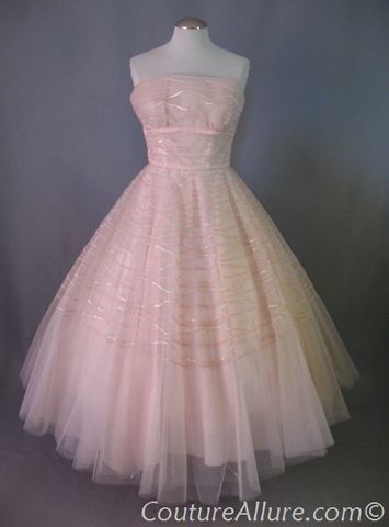 wedding dress vintage tulip