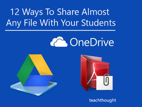 12 Ways To Share Almost Any File With Your Students | Digital Delights for Learners | Scoop.it