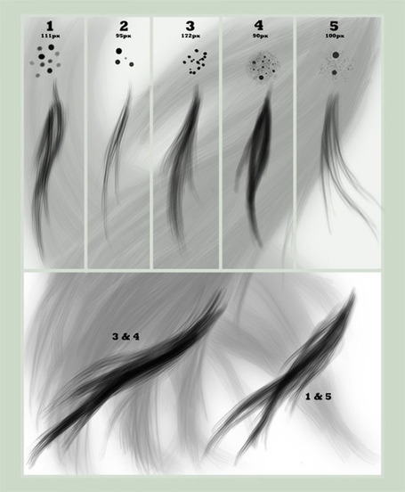 Hair brush set by para-vine - Design Treasure - Free Brushes | Design Treasure - Free Brushes | Leo Rockets Design | Scoop.it