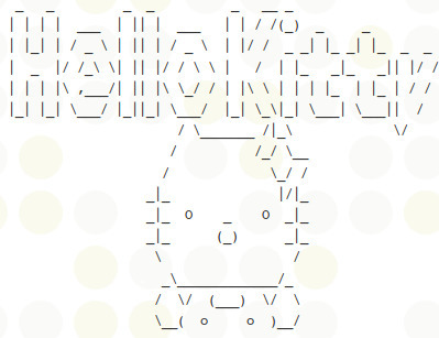 Year of the Snake New Year ASCII Text Art.