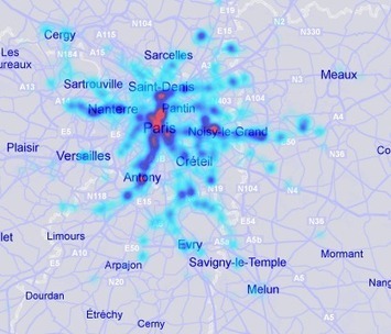 TransID : &eacute;comobilit&eacute; & innovation...: Carte du RER d'apr&egrave;s Twitter | Geomatic | Scoop.it